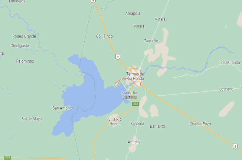 Argentina - NOA - Santiago del Estero - Termas de río Hondo - Mapa - Galería 800x530